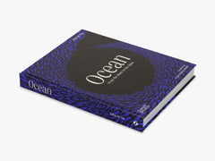 Book titled 'Ocean' with a blue and black cover on a white background