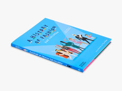 Book titled 'A History of Fashion for Children' on a white background