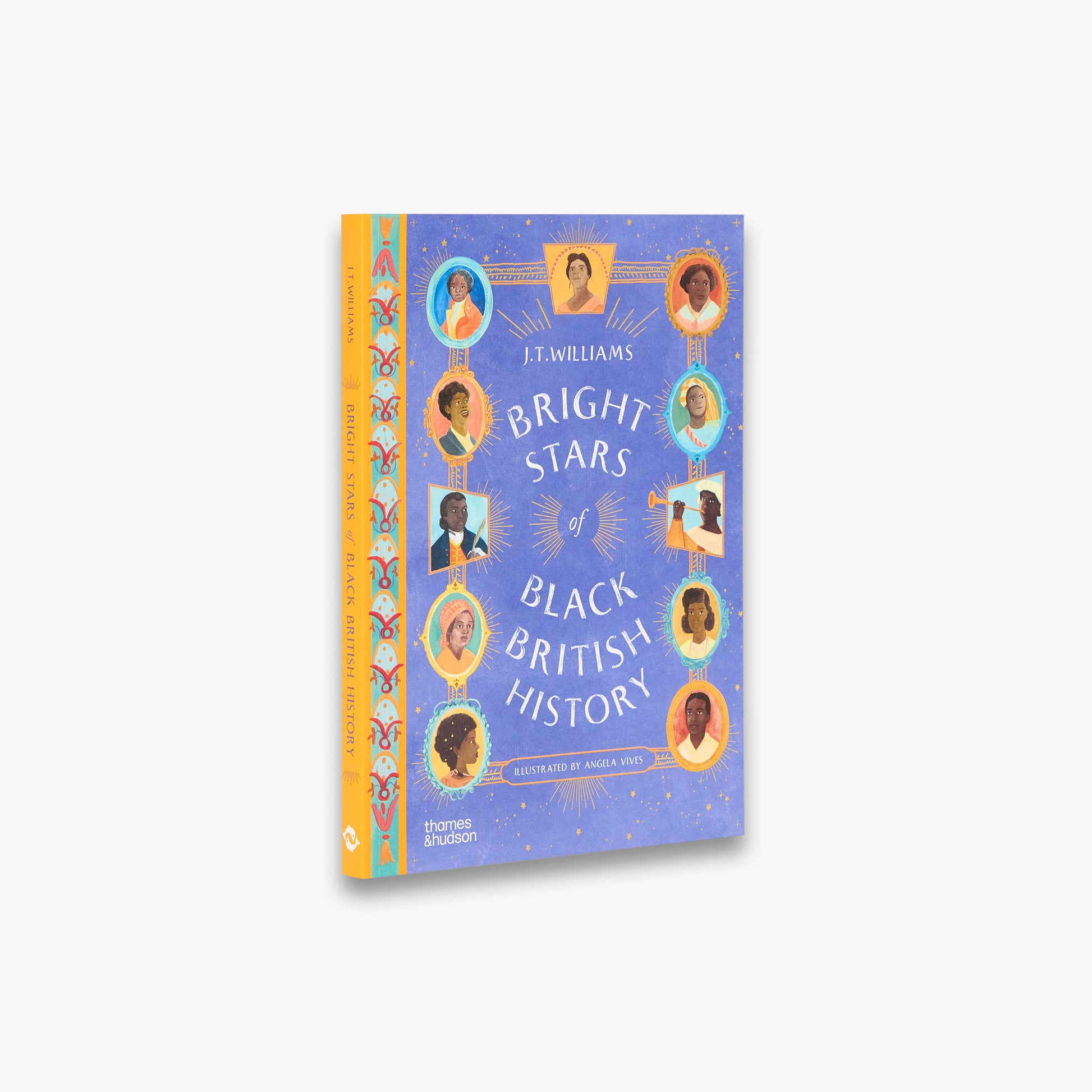 Book titled 'Bright Stars of Black British History' with colorful cover design on a white background