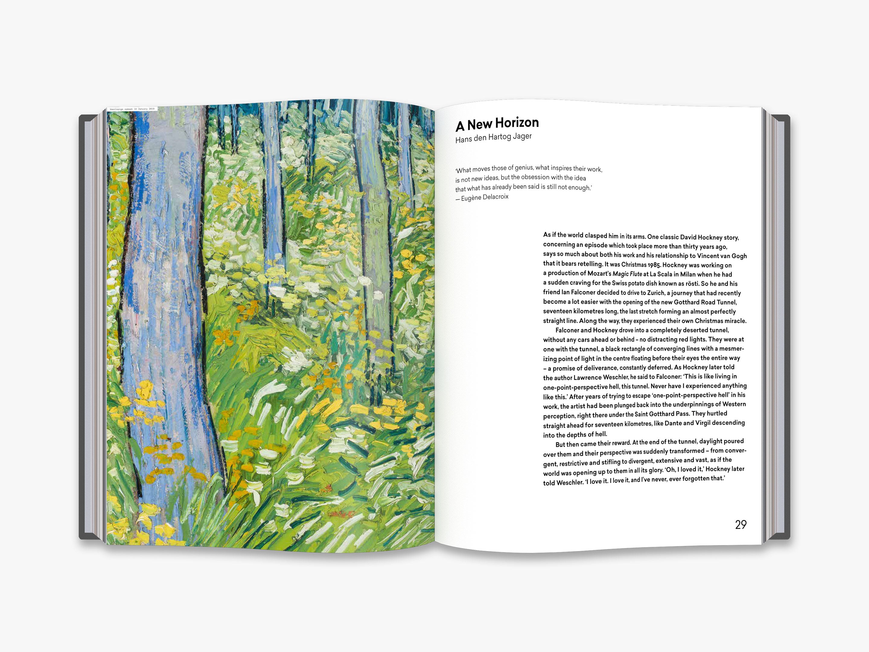 洋書 Hockney Van Gogh Joy of Nature Hockney - Van Gogh: The Joy of Nature: Jager, Hans den